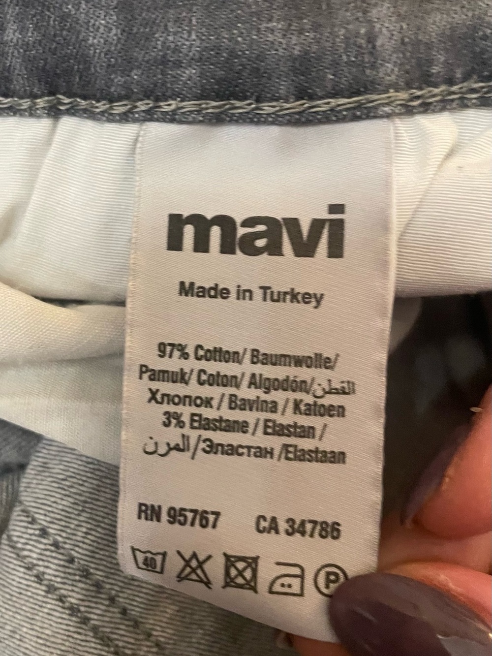 Mavi Men’s Gray Relaxed Straight Jeans - Picture 7 of 8